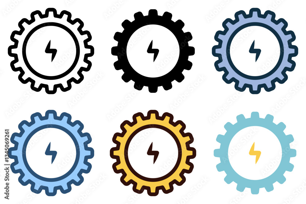 Obraz premium electrical service management icon vector illustration