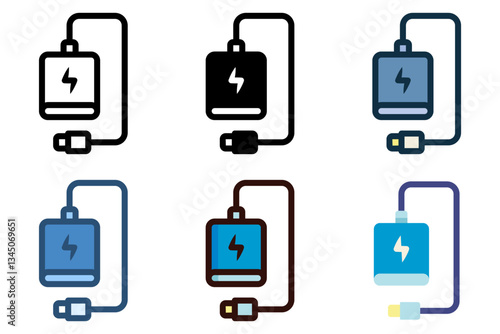 power bank icon vector illustrationa