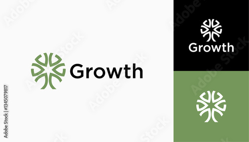 Growth logo. Technology, finance, investment, etc. logo template for businesses icon template illustration vector