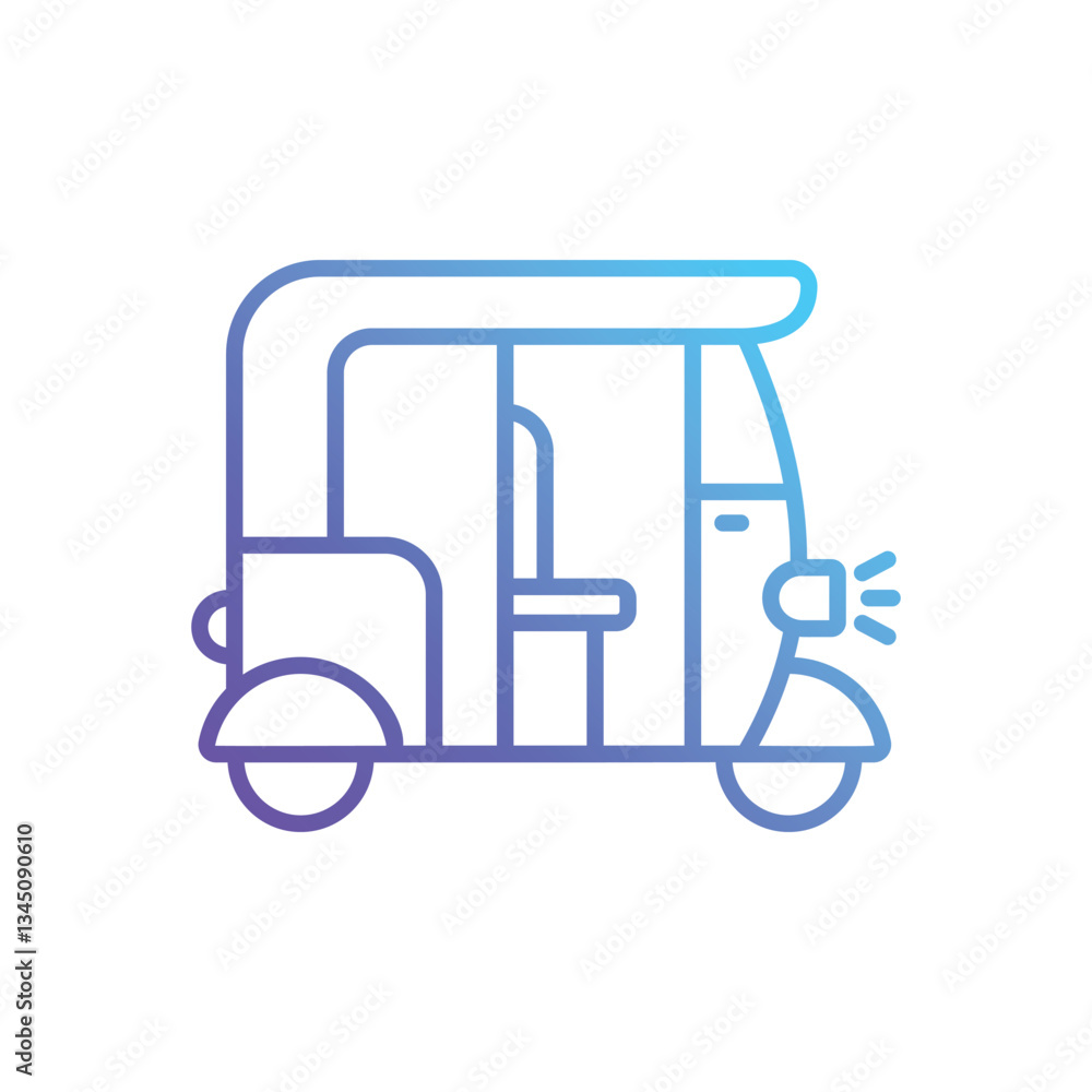 Tuk tuk Vector icon Tuk tuk Vector icon