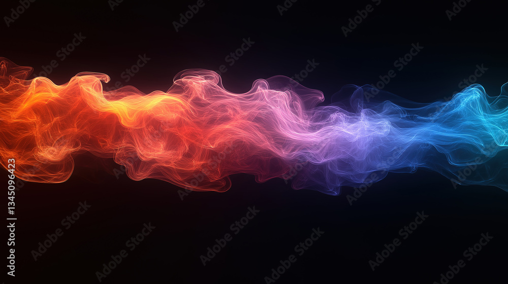 A burst of vivid smoke in multiple colors, set against a neutral backdrop for bold impact A burst of vivid smoke in multiple colors, set against a neutral backdrop for bold impact