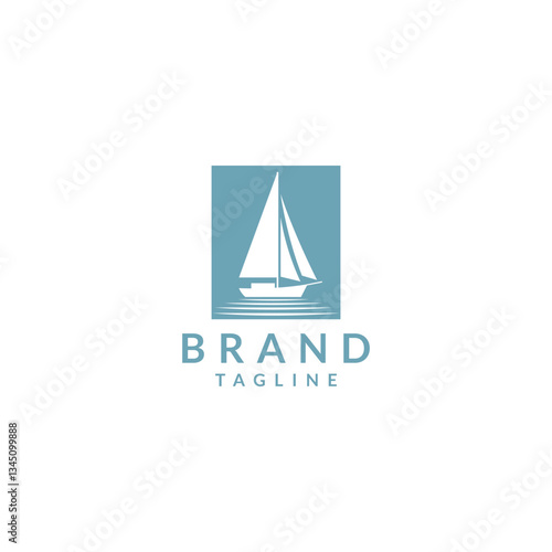 sailboat logo vector illustration.boat, ship, sail logo template