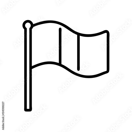 Italy flag outline design on white background  