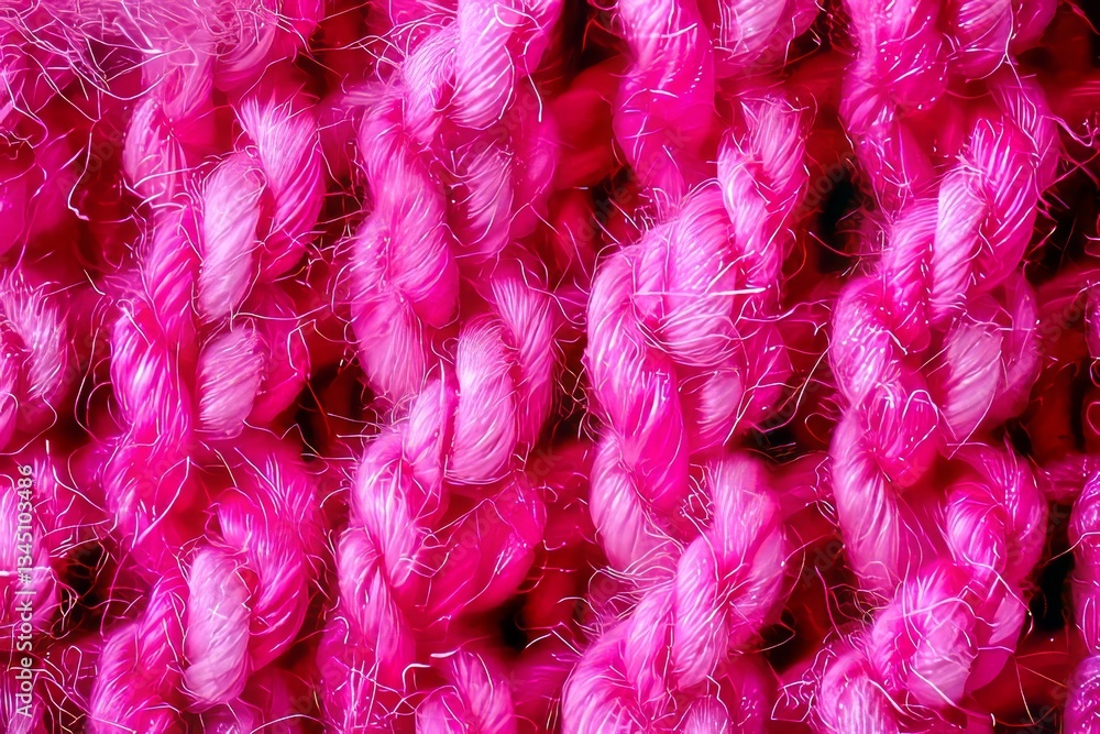 Obraz premium Close up of a textured knitted background showcasing intricate patterns and colors