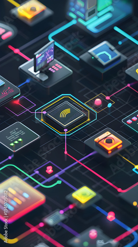Wallpaper Mural Graphically Represented Network of Virtual Machine Snapshots and their Management Torontodigital.ca