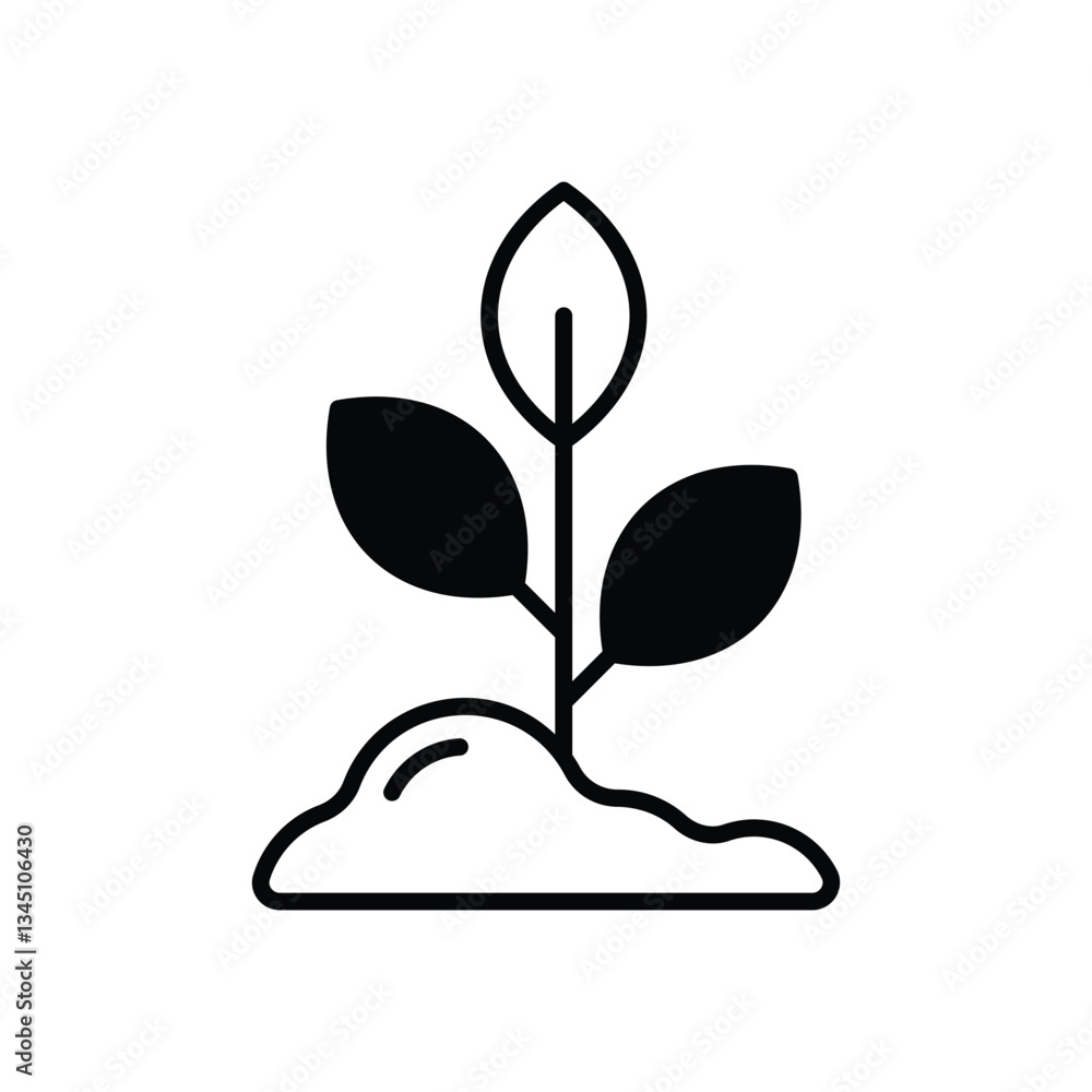 Sprout Vector icon Sprout Vector icon