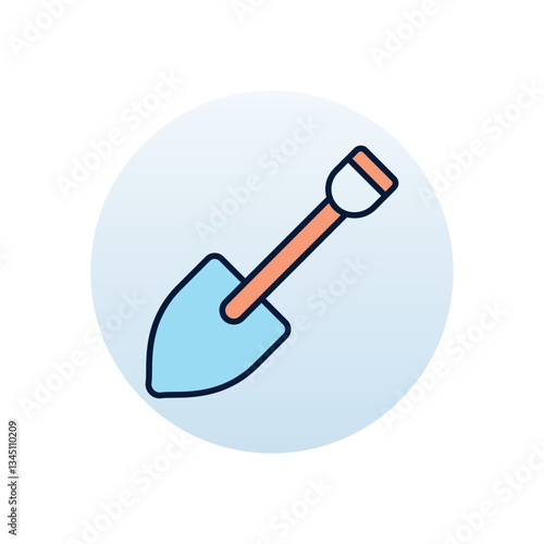 Shovel  Vector icon