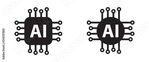 AI Digital Design Concept, Futuristic Artificial Intelligence, Machine Learning Illustration, AI Automation, Neural Processing, Tech Illustration, High-Tech UI/UX, Intelligent System, Technology