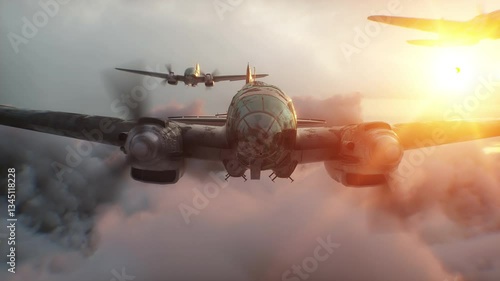 Heinkel He 111. German airliner and medium bomber. World War II.