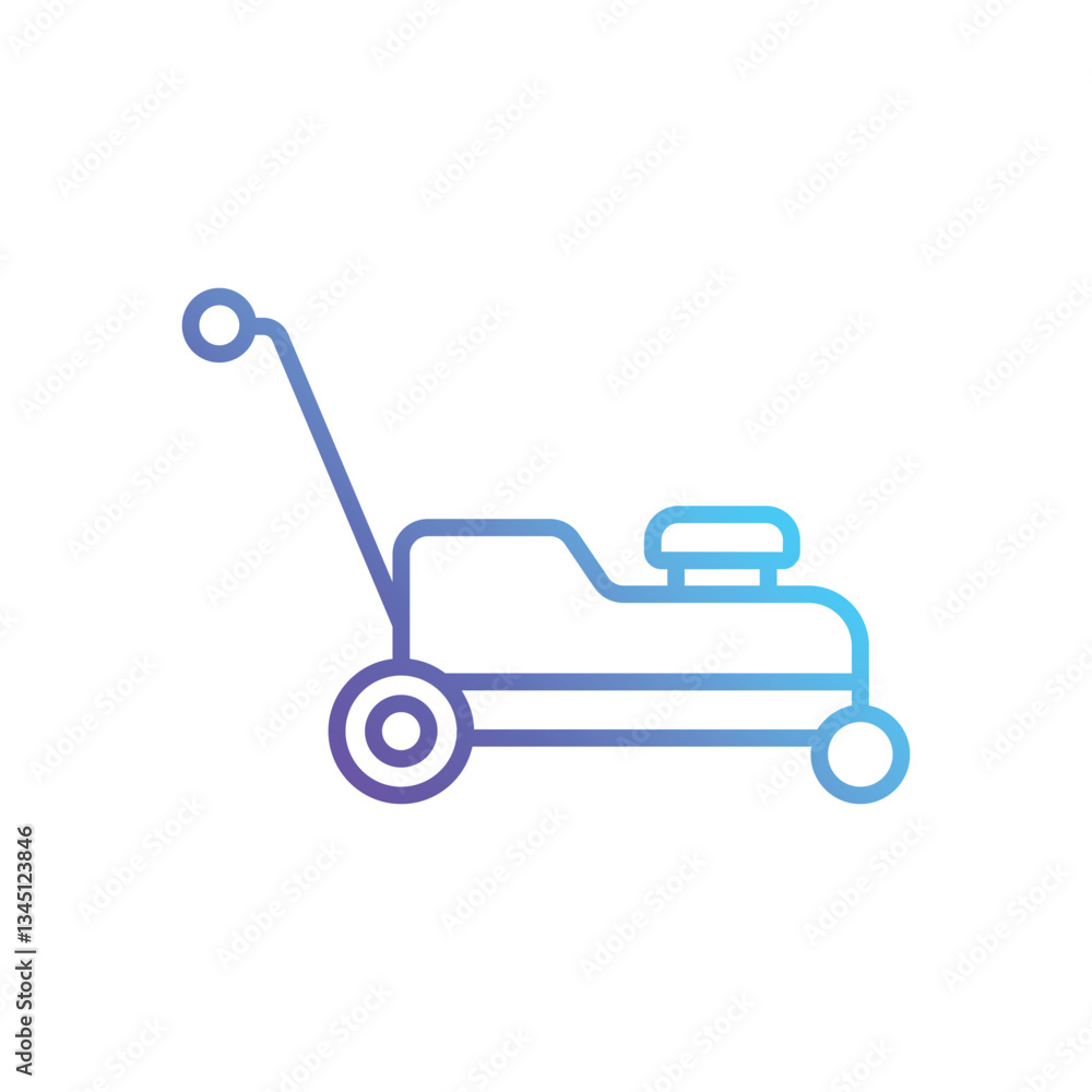 Lawn mover Vector icon Lawn mover Vector icon