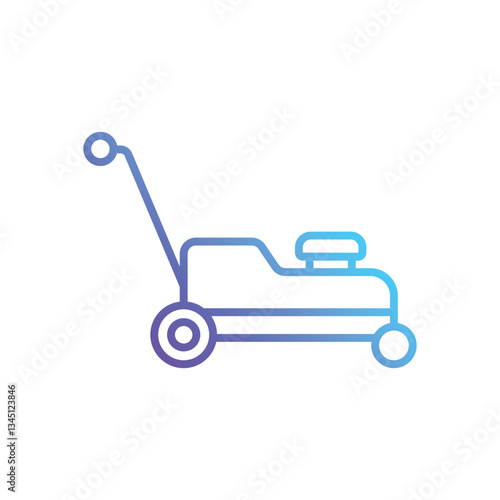 Lawn mover Vector icon