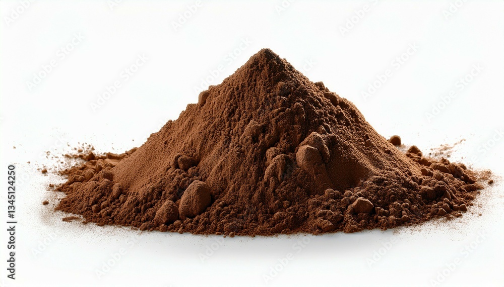 cocoa powder on white background cocoa powder on white background
