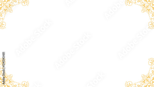 Gold Ornamental Frame Classic frame illustration for certificate border,invitation design