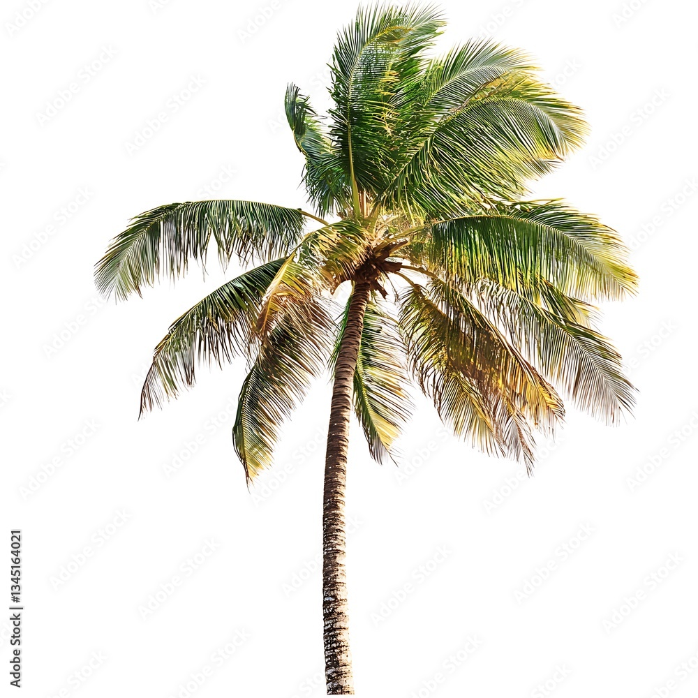 Palm trees on a white background. Palm trees on a white background.
