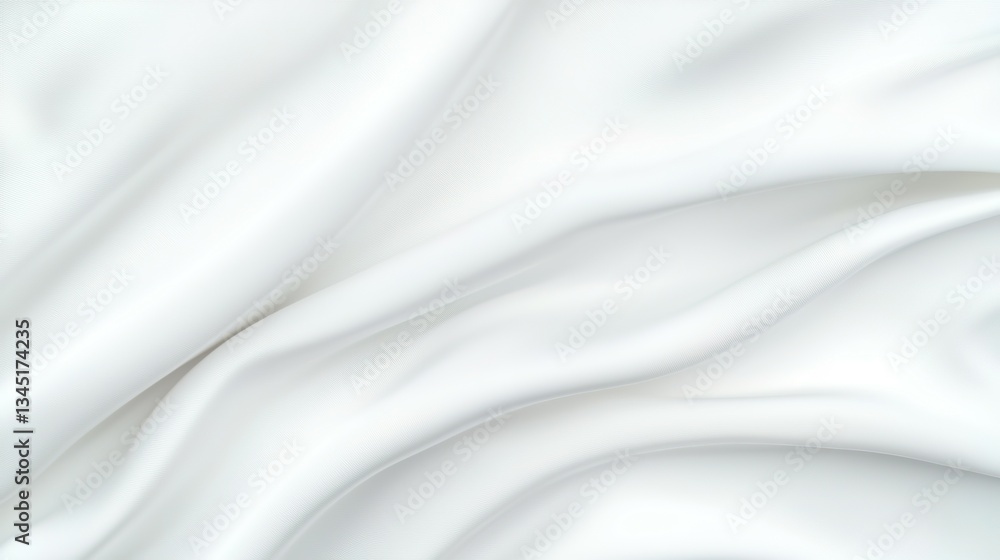 Obraz premium An Elegant Display of Flowing White Fabric With Soft Waves