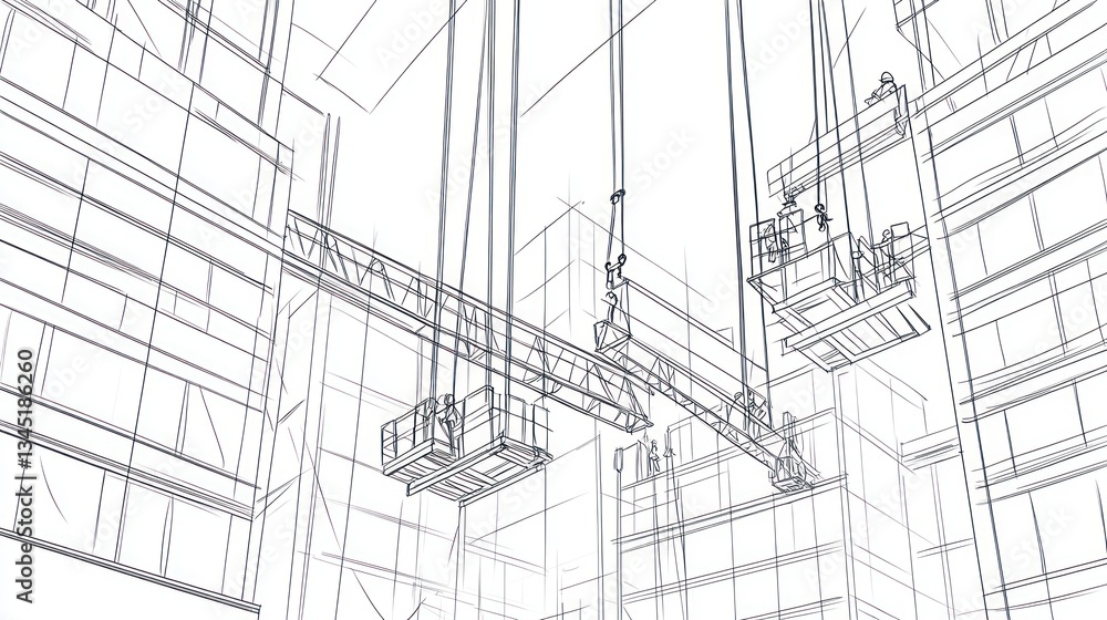 Fototapeta premium Architectural Building Maintenance