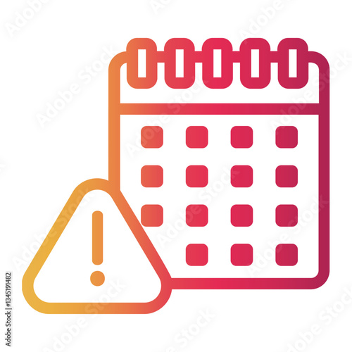 warning Line Gradient Icon