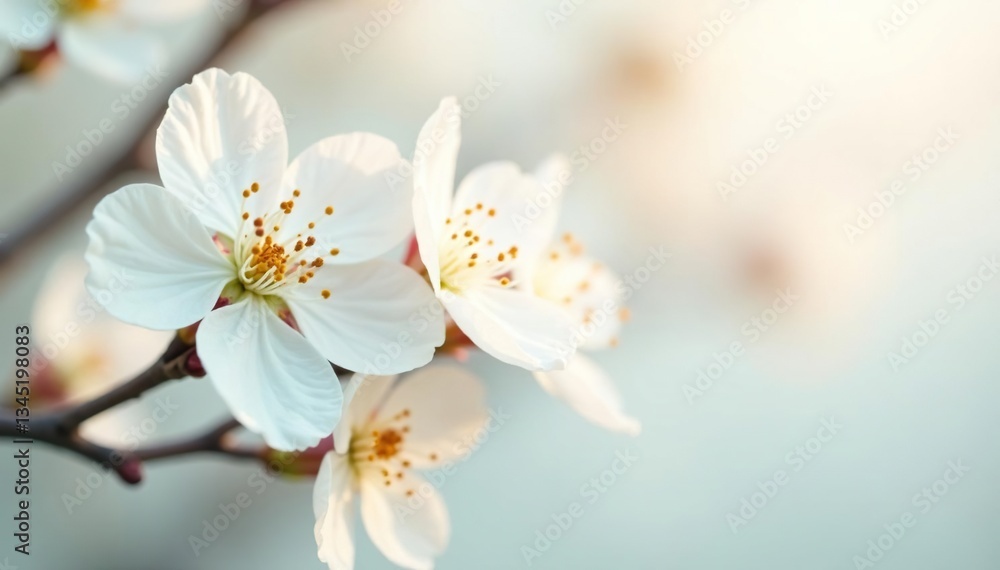 Delicate white blossoms against pure white, soft light , plant, soft light Delicate white blossoms against pure white, soft light , plant, soft light