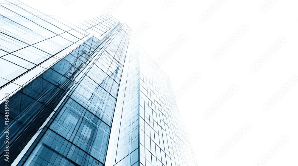 Modern glass skyscraper architecture; urban city view; architectural design; for business, real estate, and corporate Modern glass skyscraper architecture; urban city view; architectural design; for business, real estate, and corporate