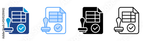 Validity Icon Set Multiple Style Collection