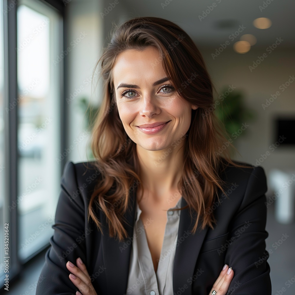 A portrait of a young, happy businesswoman with a bright smile and confident demeanor, perfect for corporate materials, career profiles, and business-related promotions. A portrait of a young, happy businesswoman with a bright smile and confident demeanor, perfect for corporate materials, career profiles, and business-related promotions.