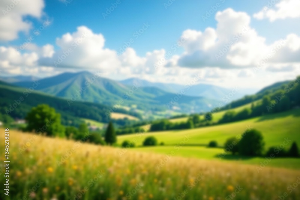 Obraz premium Abstract blurred landscape, perfect for website design, serene, texture