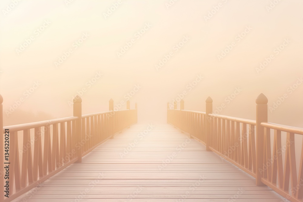 Fototapeta premium sunset in the fog