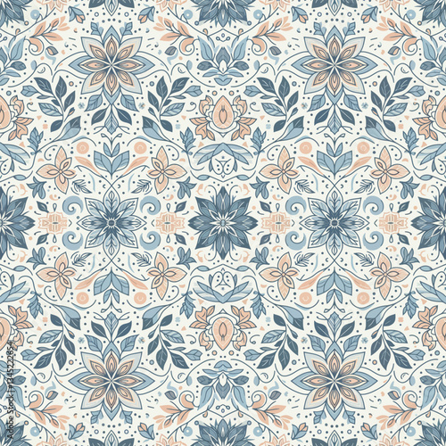 seamless pattern with flowers
