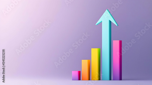 Free Download Colorful Pastel Geometric Growing Bar Graph - GFXLoad