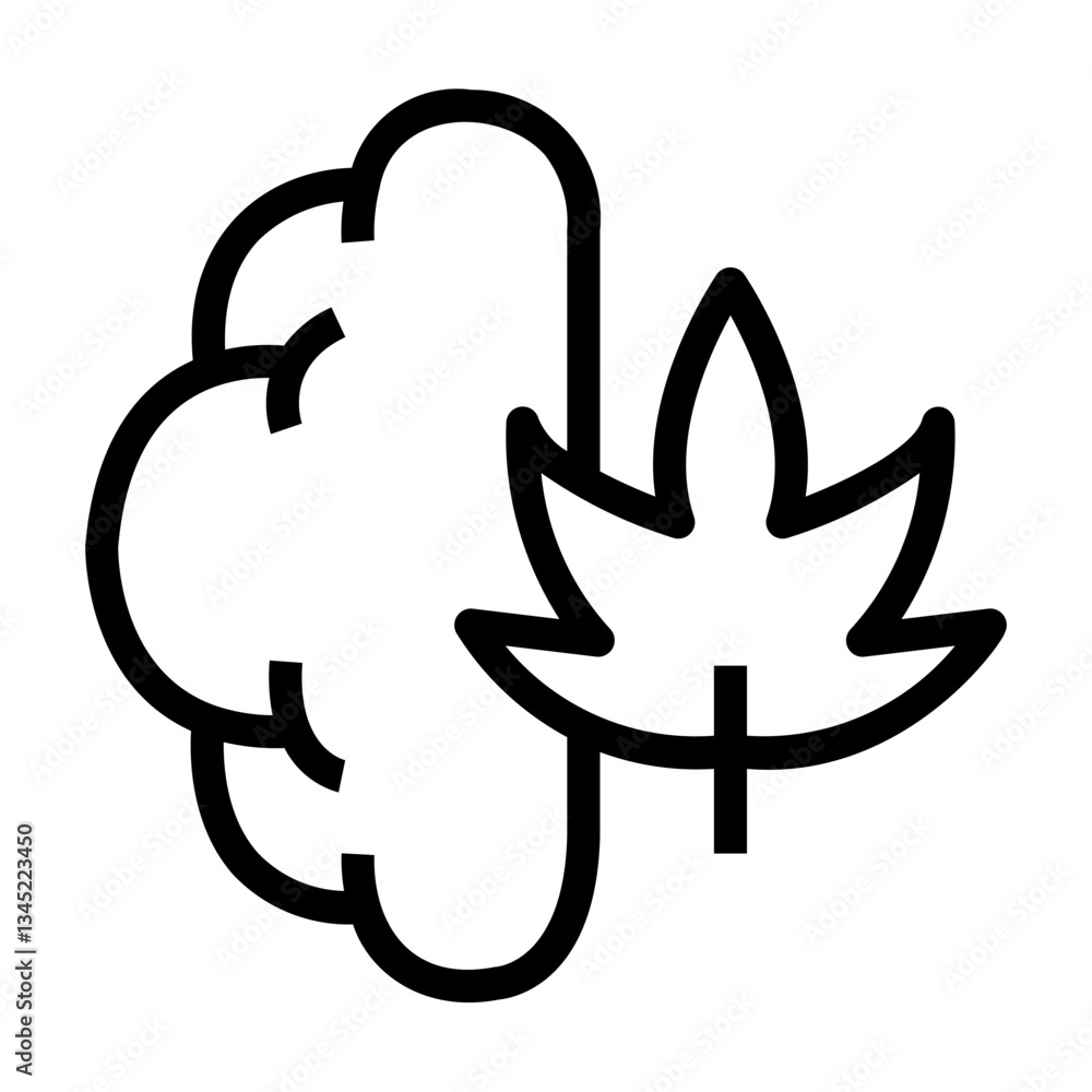brain Line Icon brain Line Icon