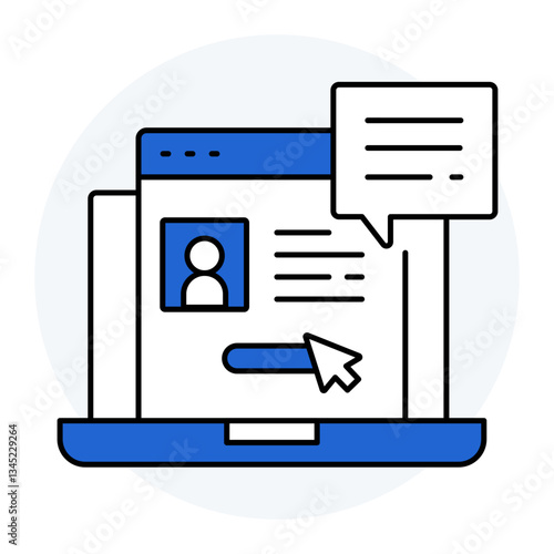 Provide recipient details, Personal message service, Customized gift information, Recipient personalization. Vector Editable Stroke Icon.