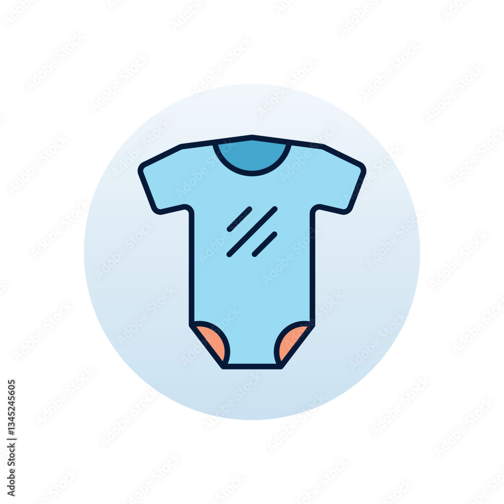 Baby clothes Vector icon Baby clothes Vector icon