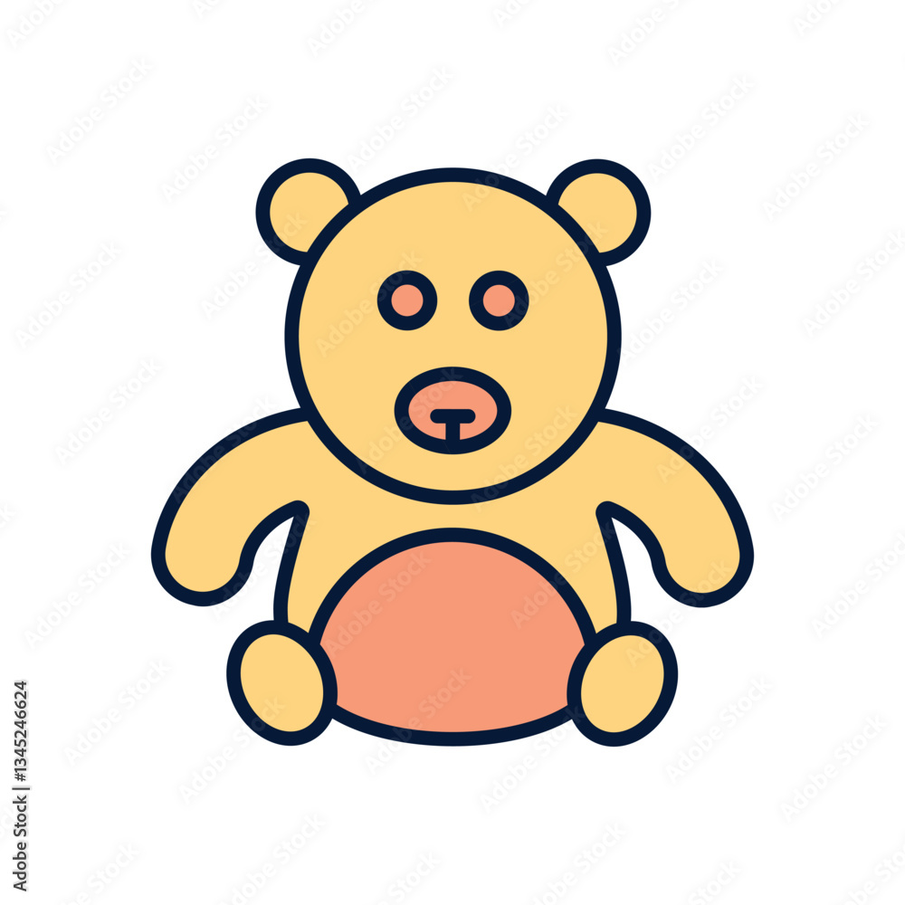 Teddy bear Vector icon Teddy bear Vector icon