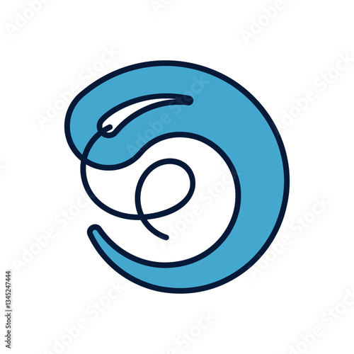 Curved needles Vector icon