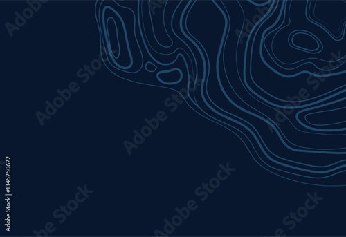Abstract background with topographic contour. Vector illustration. 