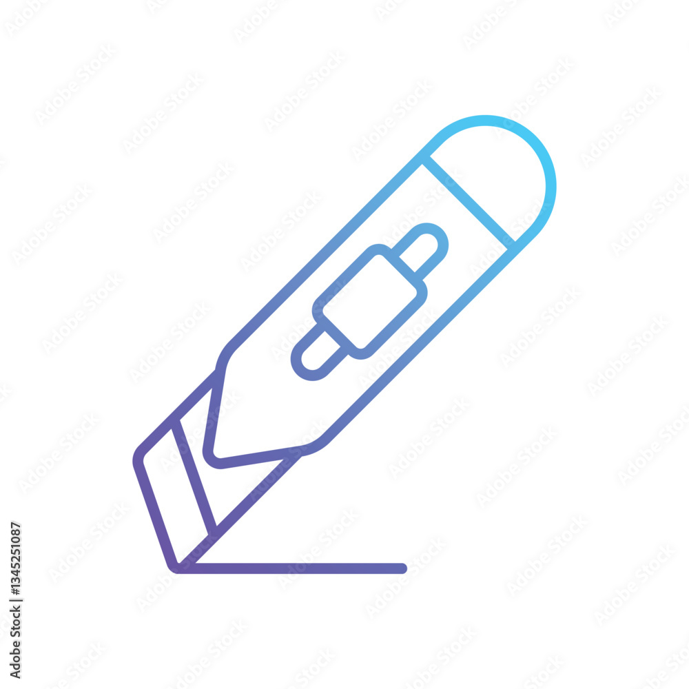 Cutter knife Vector icon Cutter knife Vector icon