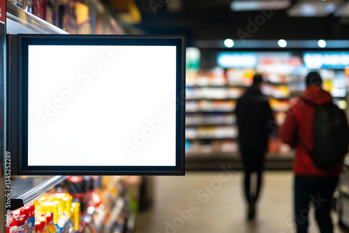 Blank Billboard, Convenience Store Mockup