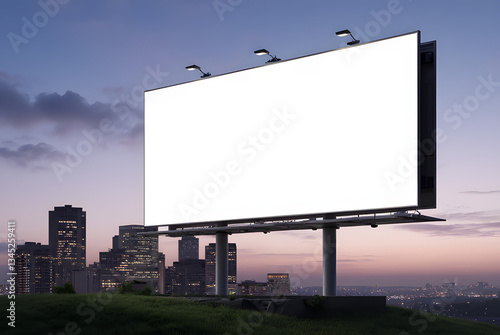 blank billboard on the road