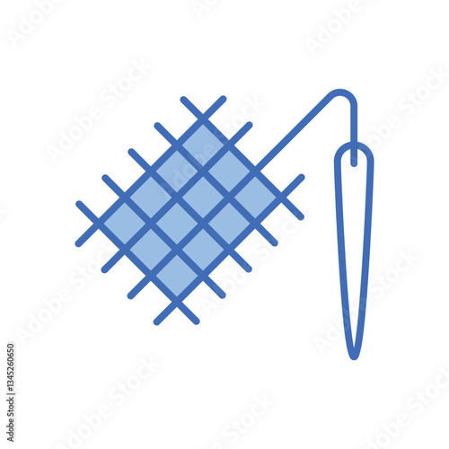 Cross stitch Vector icon