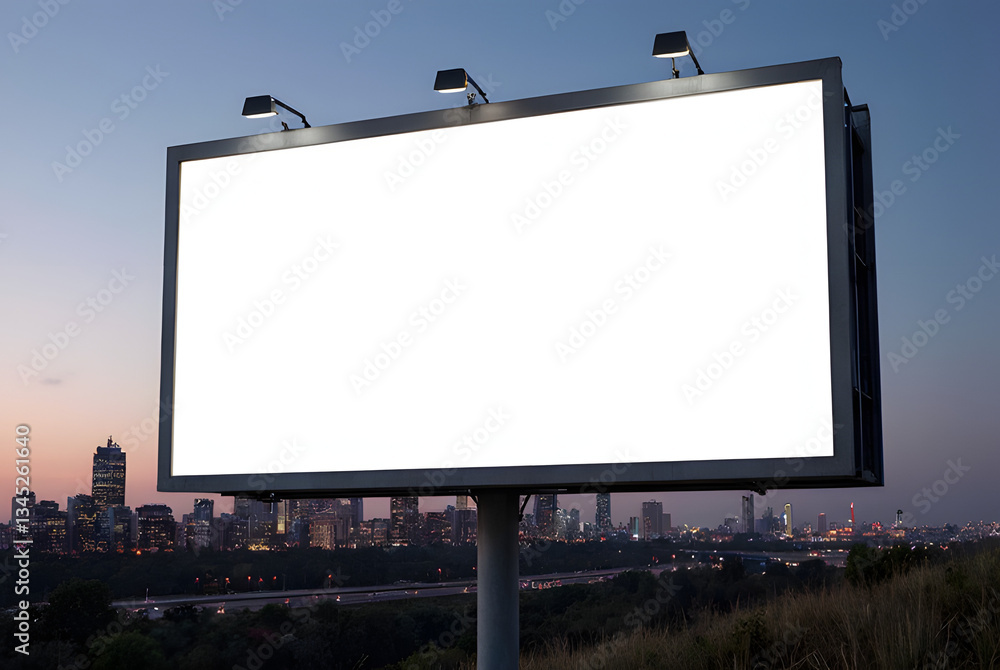 blank billboard on a street blank billboard on a street