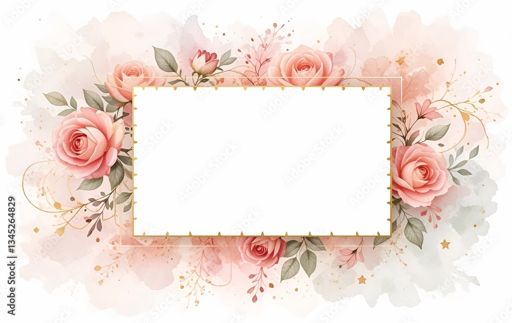 Fototapeta premium Flower template background image, card, anniversary, banner texture
