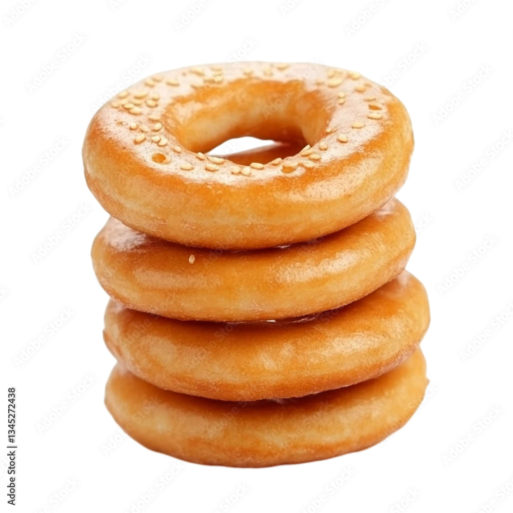 bread and butter isolated on transparent background