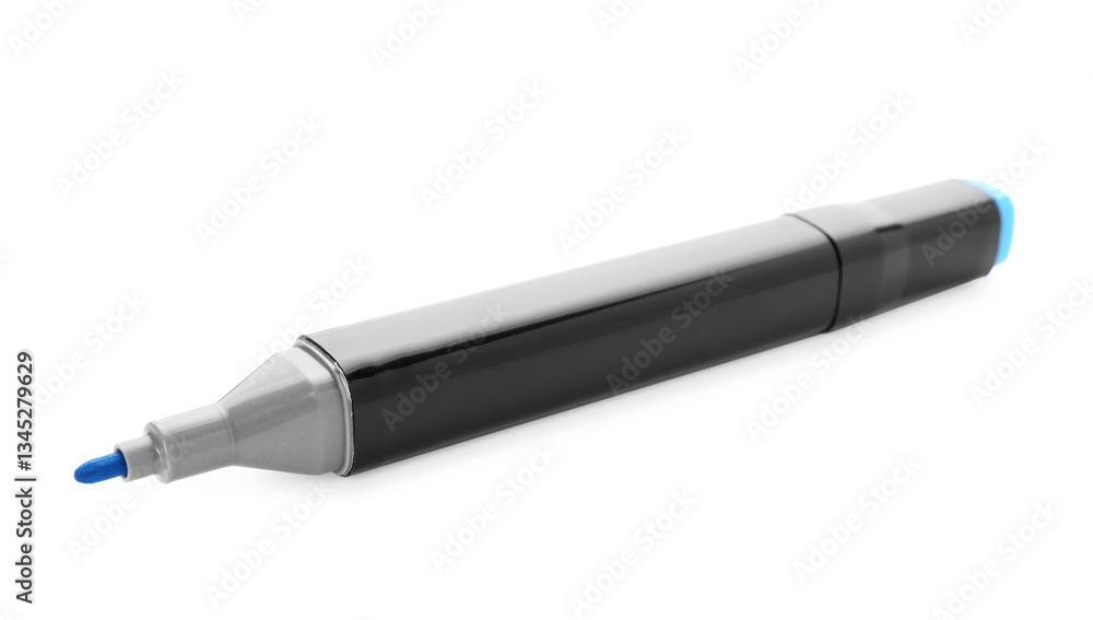 One double sided marker isolated on white One double sided marker isolated on white