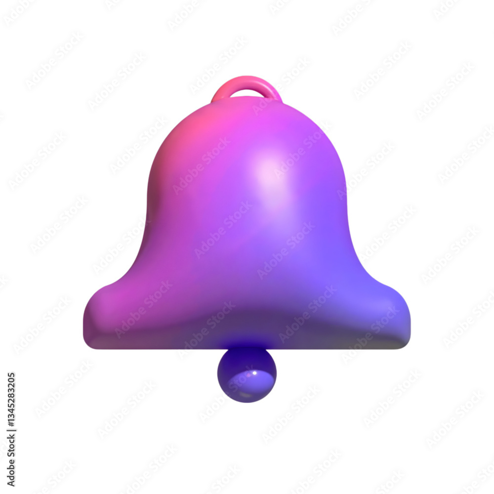 3D Notification Bell Icon – Gradient Purple and Pink Alert Symbol
3D Notification Bell Icon – Gradient Purple and Pink Alert Symbol