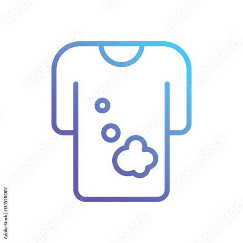 Dirty T-shirt Vector icon