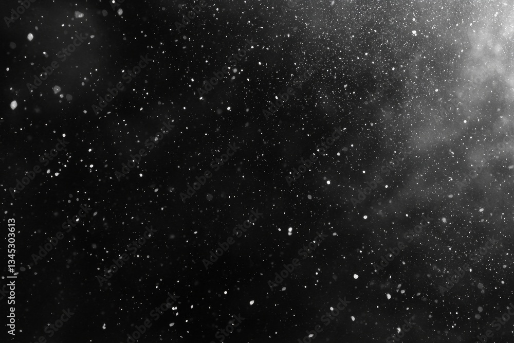 Naklejka premium Textured design with snow and crystal elements on a dark background.