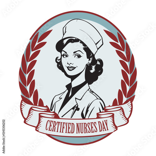 Sticker for Certified nurses day