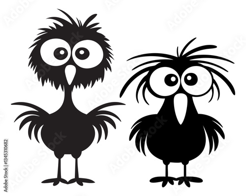Bird Crazy Frazzled Zapped Hair Logo