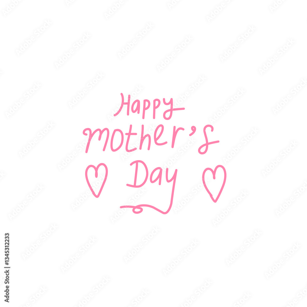 Obraz premium happy mother's day lettering