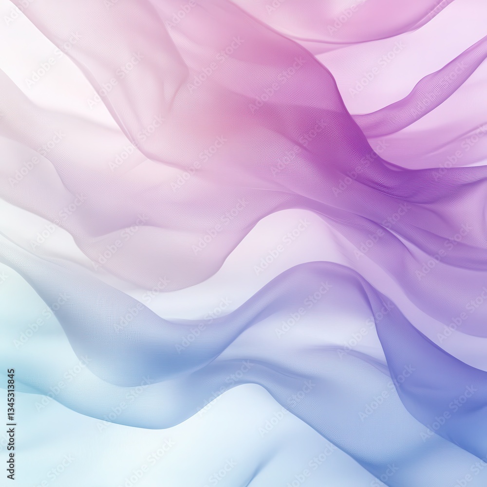 Fototapeta premium Abstract Pastel Wave Background Soft Flowing Fabric Texture Design
